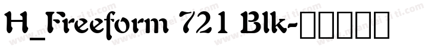 H_Freeform 721 Blk字体转换
